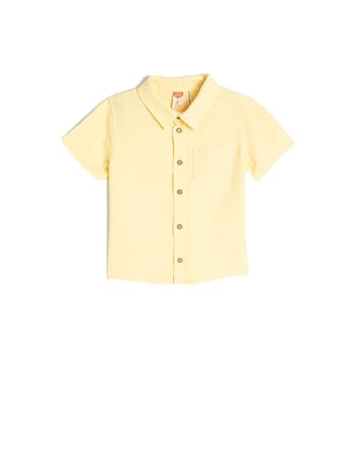 Koton Babyboy Shirt Linen Blend Short Sleeve Single Pocket Detail von Koton