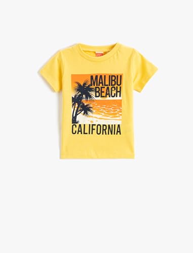 Koton Babyboy Short Sleeve Crew Neck T-Shirt California Printed von Koton