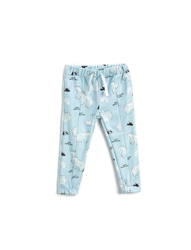 Koton Babyboy Soft Touch Polar Bear Printed Jogger Sweatpants Pockets Drawstring von Koton