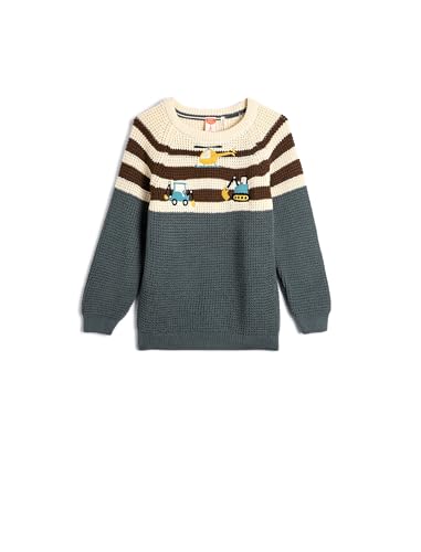 Koton Babyboy Sweaters Long Sleeve Round Neck Embroidered Detail von Koton