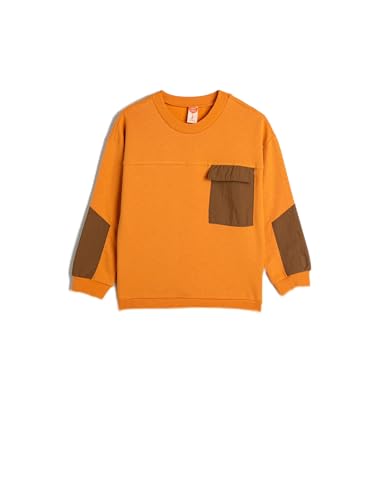 Koton Babyboy Sweatshirt Crew Neck Long Sleeve Pocket Detail Soft Interior Cotton von Koton