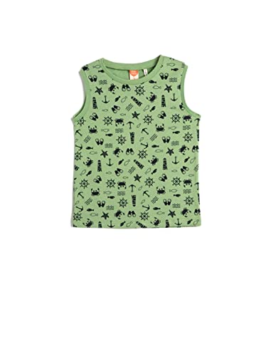Koton Babyboy Tank Top Round Collar Sleeveless Printed Cotton von Koton