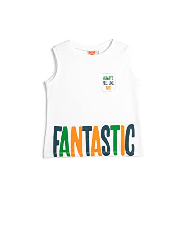 Koton Babyboy Tank Top Round Collar Sleeveless Printed Cotton von Koton