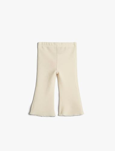 Koton Babygirl Basic Velvet Leggings Flare Leg Elastic Waistband von Koton