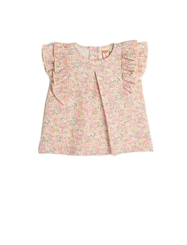 Koton Babygirl Blouse Flower Printed Round Collar Back Button Closure von Koton