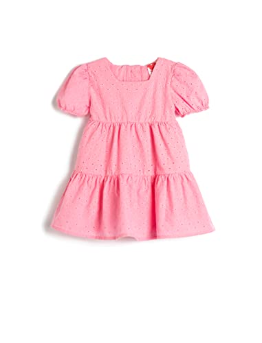 Koton Babygirl Cutwork Dress Embroidered Sequare Neck Cotton von Koton