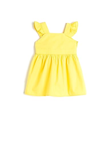 Koton Babygirl Midi Dress Sleeveless Strappy Ruffle Cotton von Koton