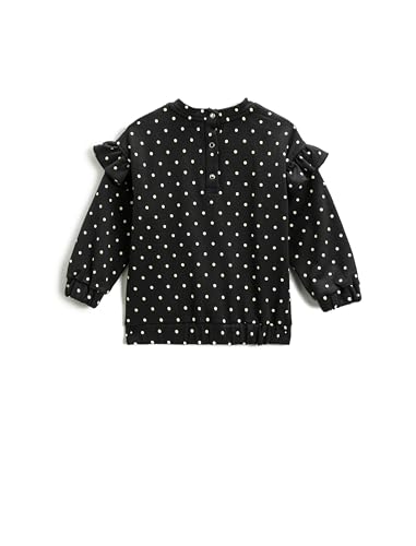 Koton Babygirl Polka Dot Ruffled Sweatshirt von Koton