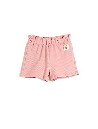 Koton Babygirl Shorts Elastic Waistband Label Detail Textured Cotton von Koton