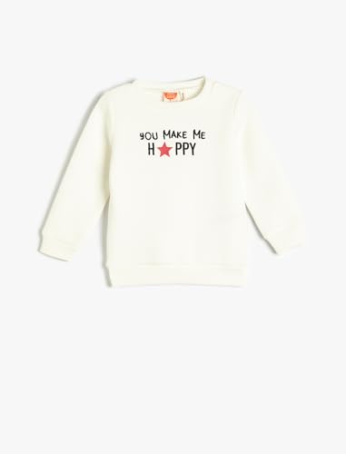 Koton Babygirl Sweatshirt Long Sleeve Crew Neck Embroidered Detail Cotton von Koton
