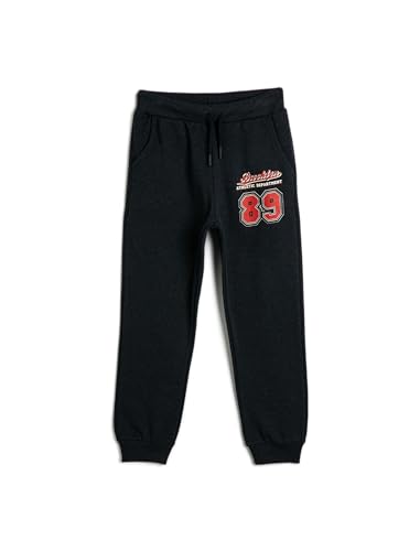 Koton Boys Basic Jogger Sweatpants Sport Themed Printed Detail Drawstring Soft Interior von Koton