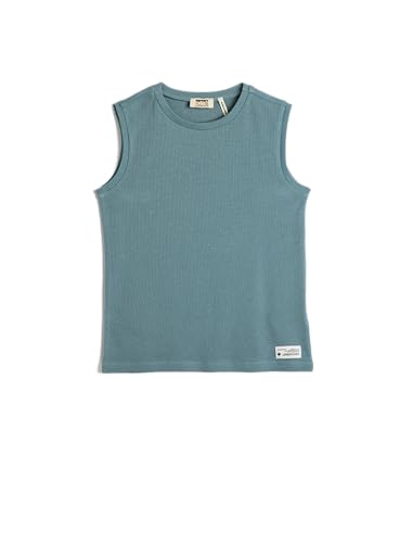 Koton Boys Basic Tank Top Crew Neck Ribbed Cotton von Koton