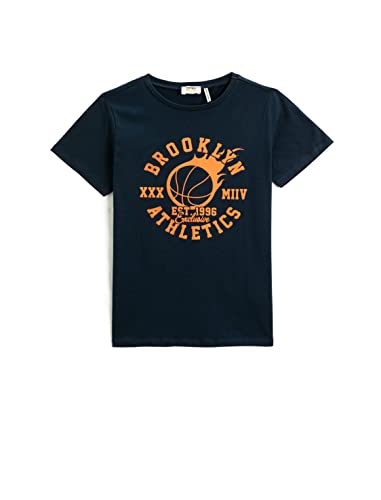 Koton Boys Basketball Themed Printed Short Sleeve T-Shirt Crew Neck von Koton