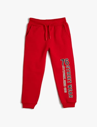 Koton Boys Jogger Sweatpants Drawstring Pockets Printed Detail Soft Interior von Koton