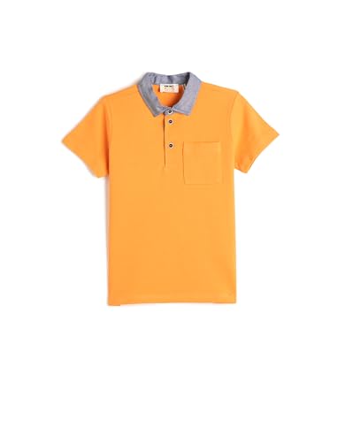 Koton Boys Polo Neck T-Shirt Short Sleeve One Pocket Detail Cotton von Koton