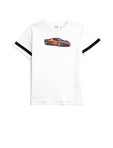 Koton Boys Short Sleeve T-Shirt Crew Neck Car Printed Cotton von Koton