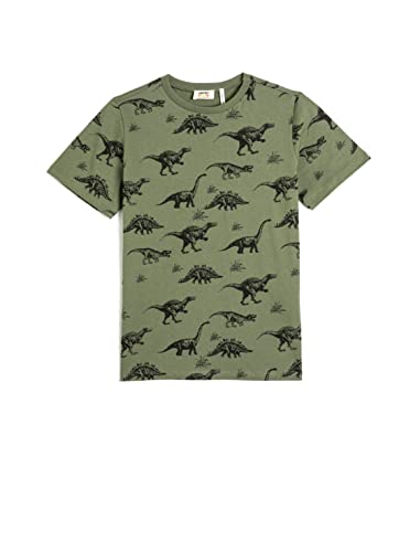 Koton Boys T-Shirt Dinasour Printed Short Sleeve Crew Neck Cotton von Koton