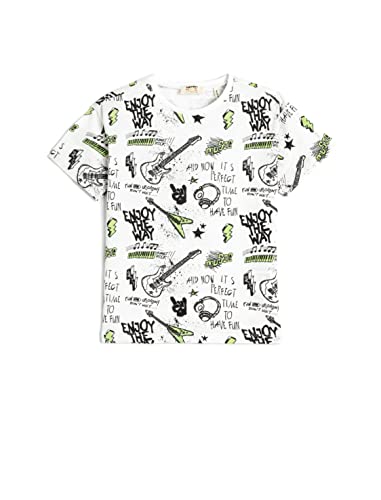 Koton Boys T-Shirt Printed Short Sleeve Crew Neck Cotton von Koton