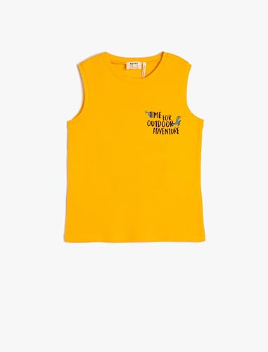 Koton Boys Tank Top Cotton Crew Neck Ribbed Embroidered Detail von Koton