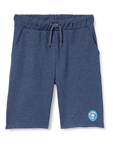 Koton Boyss Drawstring Pockets Label Detail Textured Shorts, Blue (624), 5-6 Jahre EU von Koton