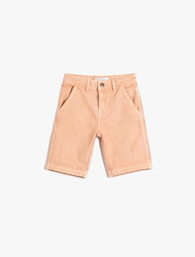 Koton Boyss Jean Pockets Cotton Shorts, Salmon (992), 9-10 Jahre EU von Koton
