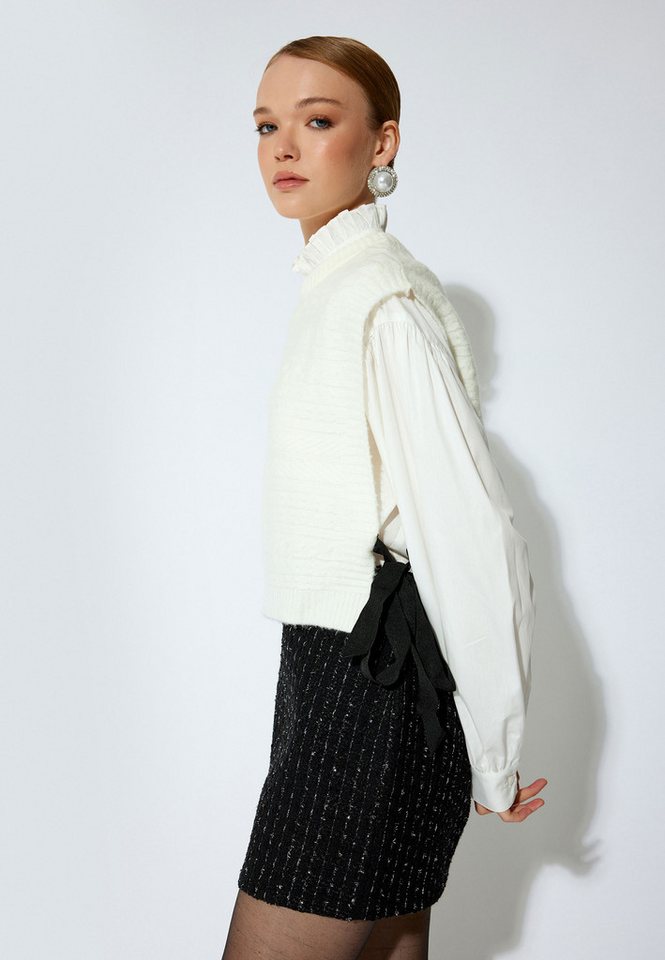 Koton Cardigan Rundhalsausschnitt Mit Schleife Cardigan von Koton