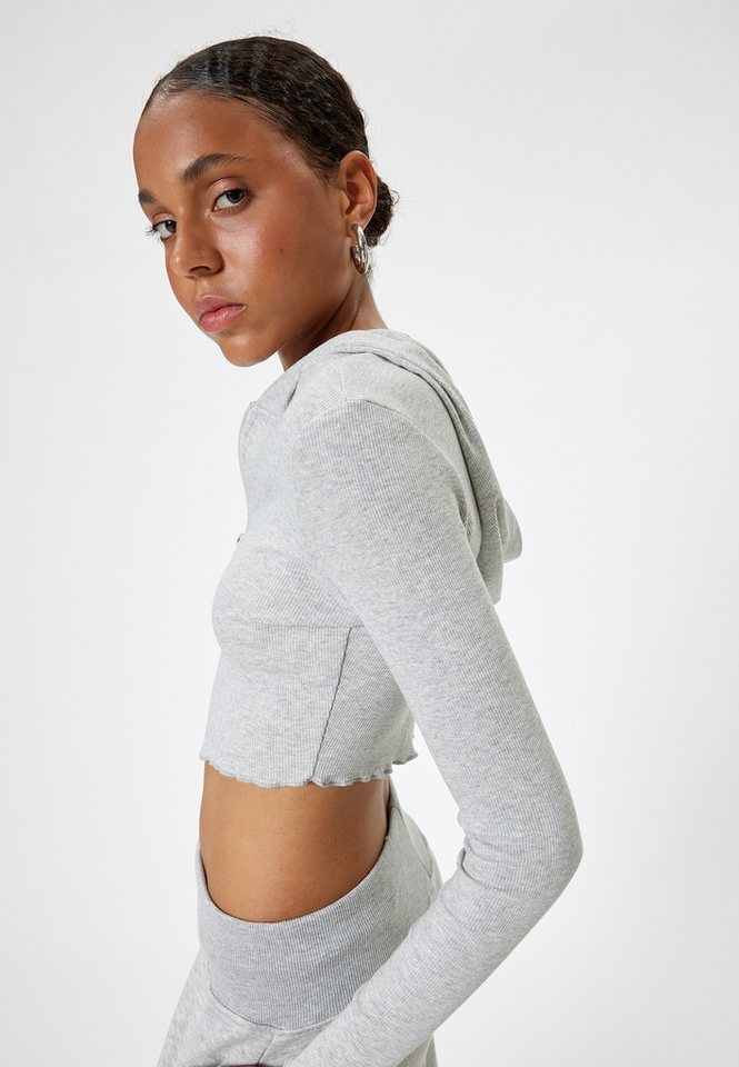Koton Cardigan Vollreißverschluss Mit Reißverschlussdetail von Koton