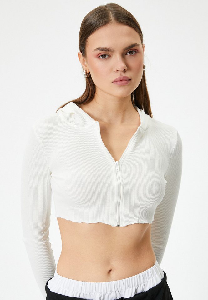 Koton Cardigan Vollreißverschluss Mit Reißverschlussdetail von Koton