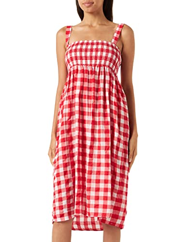 Koton Damen Check Midi Gimped Dress, Red Check (01p), 36 EU von Koton