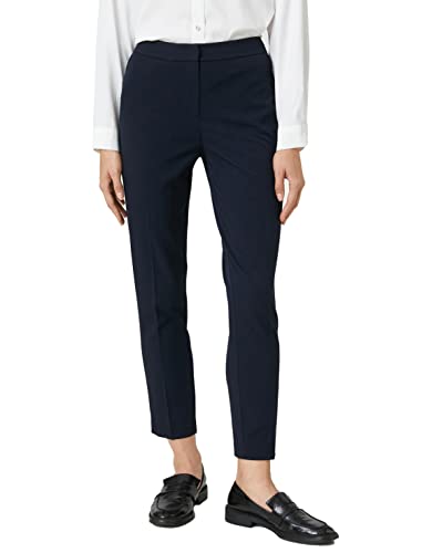 Koton Damen Crop Straight Cigarette Trousers Pants, Navy (715), 36 EU von Koton