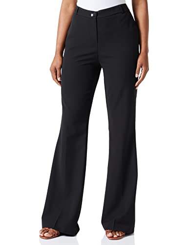 Koton Damen Flare Leg Kumaş Trousers High Rise Pants, Black (999), 36 EU von Koton