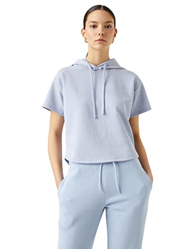 Koton Damen Hoodie Short Sleeve T-Shirt T Shirt, Blue (648), M EU von Koton