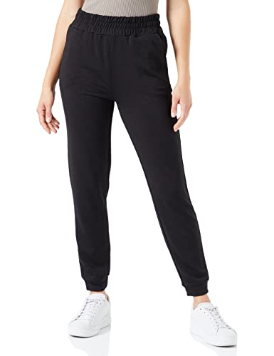 Koton Damen Melanj Patterned Jogger Elastic Waist Pocket Sweatpants, Black (999), XL EU von Koton