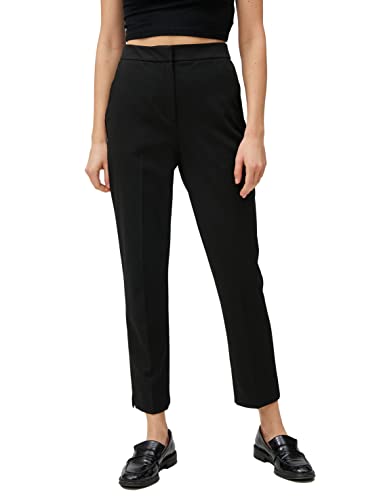 Koton Damen Pocket Detail Cigarette Trousers Casual Pants, Black (999), 38 EU von Koton