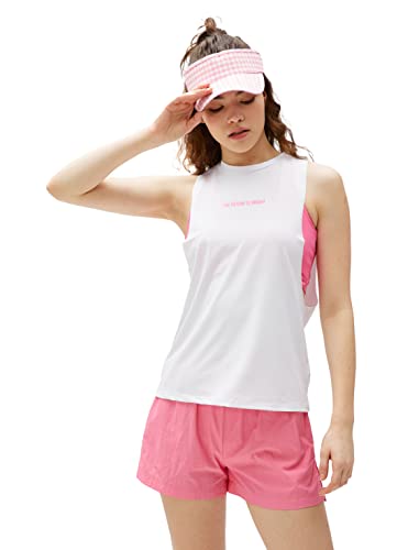 Koton Damen Printed Relax Fit Sport Tanktop Shirt, White (000), L EU von Koton