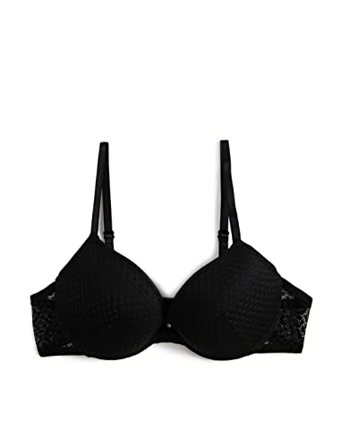 Koton Damen Push Up Undrwired Padded Bra, Black (999), 80B EU von Koton