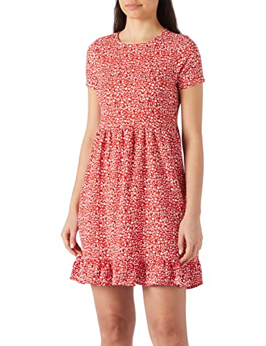 Koton Damen Short Sleeve Patterned Frill Dress, Red Design (01d), S EU von Koton