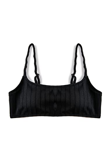 Koton Damen Strapless Tissed Padded Bikini Top, Black (999), 40 EU von Koton