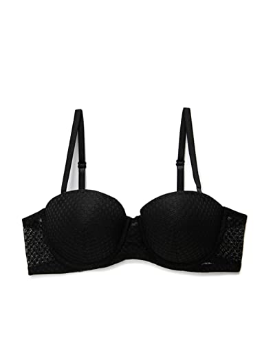 Koton Damen Underwired Padded Lacy Push Up Bra, Black (999), 80B EU von Koton