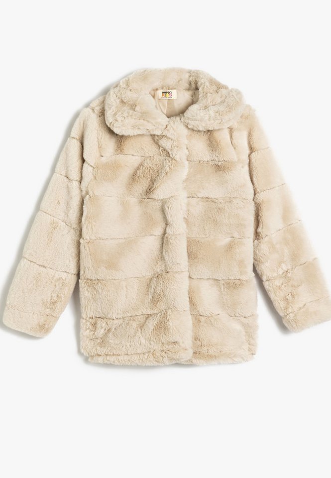 Koton Fellimitatjacke Regular Klassisch Fellimitatjacke von Koton
