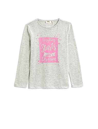 Koton Girl Printed Long Sleeve T-Shirt Crew Neck von Koton