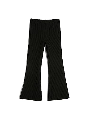 Koton Girls Basic Flare Trousers Elastic Waistband Ribbed von Koton