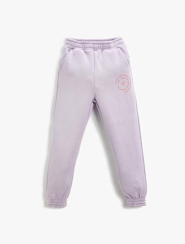 Koton Girls Basic Jogger Sweatpants Elastic Waistband Printed Detail von Koton