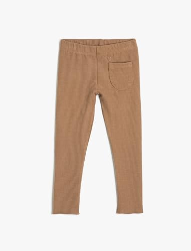 Koton Girls Basic Leggings Pocket Detail Ribbed Elastic Waistband von Koton