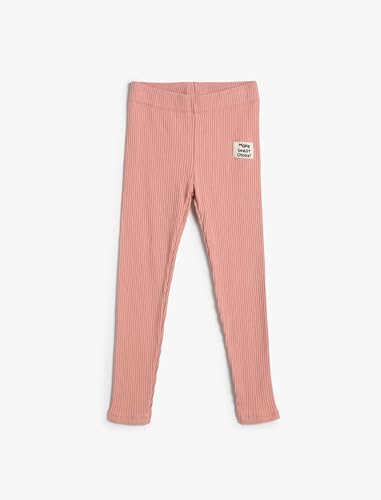 Koton Girls Basic Leggings Ribbed Cotton Elastic Waistband von Koton