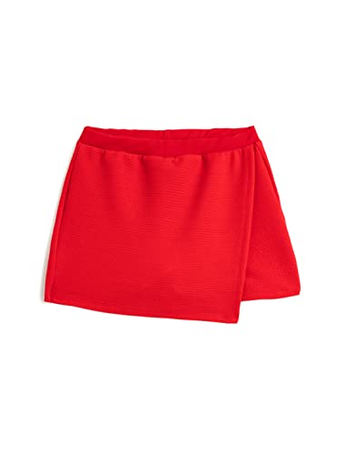 Koton Girls Basic Mini Skort Envelop Elastic Waistband Textured von Koton