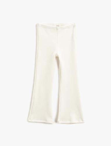Koton Girls Basic Ribbed Flare Trousers High-Rise Elastic Waistband von Koton
