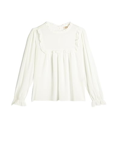 Koton Girls Blouse Long Sleeve Stand Up Neck Elastic Cuffs Viscose Fabric von Koton