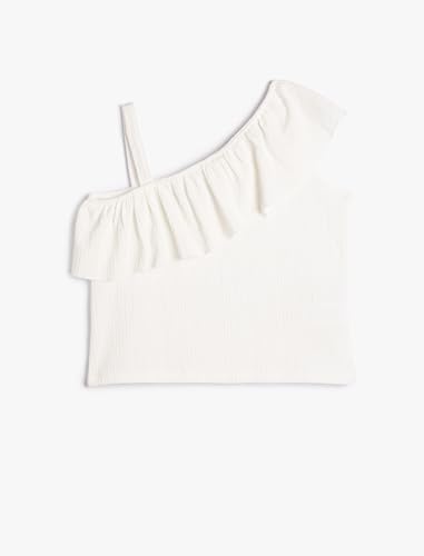 Koton Girls Blouse One Shoulder Ruffle Strappy Detail Textured von Koton