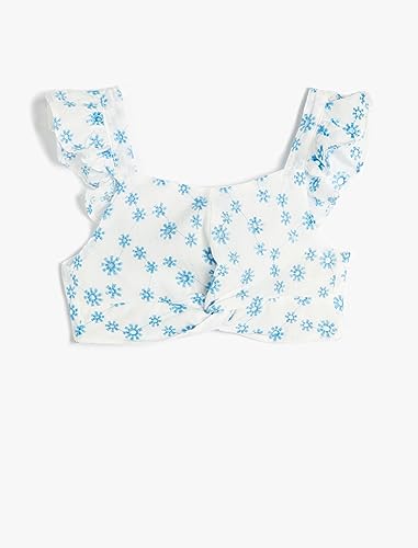 Koton Girls Crop Blouse Flower Cutwork Ruffle Sleeveless von Koton
